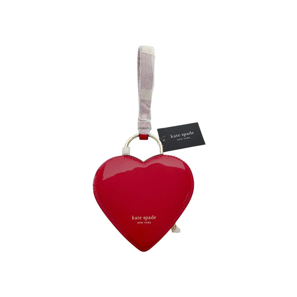 KATE SPADE New York Key to My Heart Wristlet in Cherry Rouge